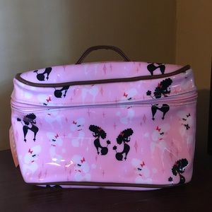FLUFF Pink Poodle Makeup Train Case